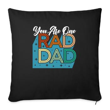 Fathers Day Papa Best Dad Ever Fatherhood Daddy - Sofa pillowcase 17,3'' x 17,3'' (45 x 45 cm) - black - Front