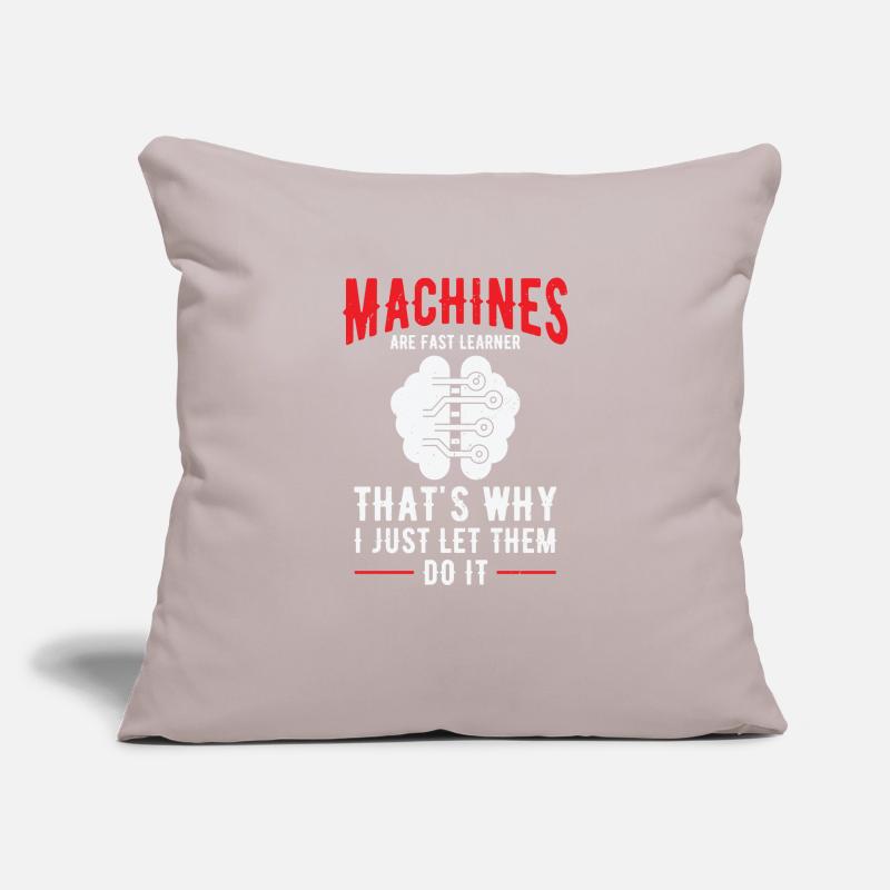 Machine Learning Artificial Intelligence AI Sofa pillowcase 17,3'' x 17,3'' (45 x 45 cm)