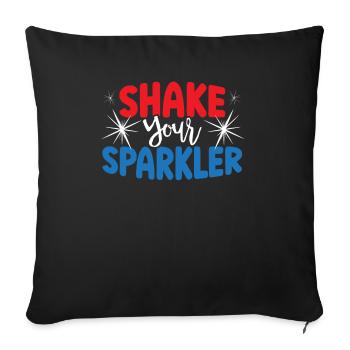 Patriotic America USA Flag 4th Of July American - Sofa pillowcase 17,3'' x 17,3'' (45 x 45 cm) - black - Front