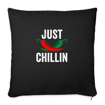 Chilli Spicy Pepper Hot Chili Food Chilli - Sofa pillowcase 17,3'' x 17,3'' (45 x 45 cm) - black - Front
