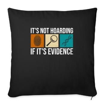 Crime Labe Design Für Forensische Analysten - Housse de coussin décorative 45 x 45 cm - noir - Devant