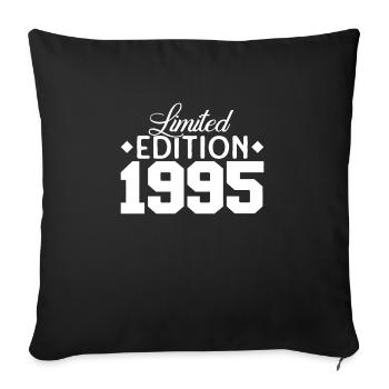 Vintage 1995 Retro Bitrthday Edition Limitée - Housse de coussin décorative 45 x 45 cm - noir - Devant