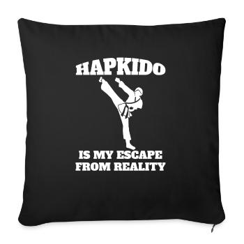 Hapkido Martial Arts Judo Aikido Martial Arts Karate - Sofa pillowcase 17,3'' x 17,3'' (45 x 45 cm) - black - Front