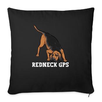 Limier Chien Limier - Housse de coussin décorative 45 x 45 cm - noir - Devant