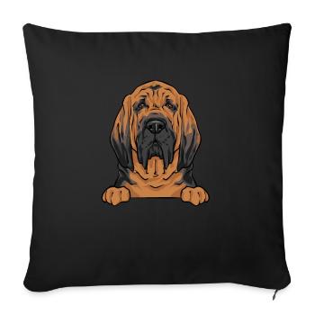 Limier Chien Limier - Housse de coussin décorative 45 x 45 cm - noir - Devant
