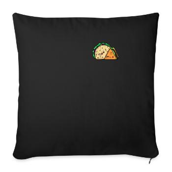 Döner Taco Beste Freunde Pocket design - Sofakissenbezug 45 x 45 cm - Schwarz - Vorne