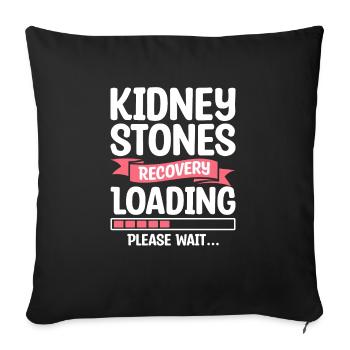 Kidney Stones Recovery Loading Please Wait Surgery - Sofa pillowcase 17,3'' x 17,3'' (45 x 45 cm) - black - Front
