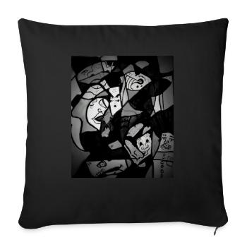 IMG 20201215 002815 057 2 - Sofa pillowcase 17,3'' x 17,3'' (45 x 45 cm) - black - Front