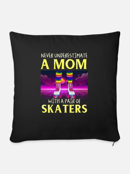 Inline Skater - Sofakissenbezug 45 x 45 cm - Schwarz