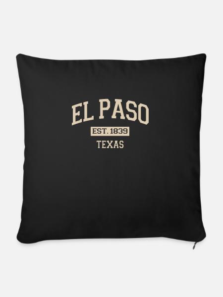 Texas - Sofakissenbezug 45 x 45 cm - Schwarz