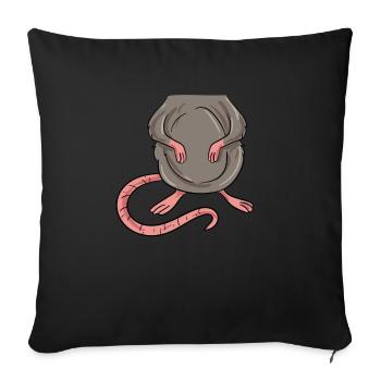 Rat Costume - Sofa pillowcase 17,3'' x 17,3'' (45 x 45 cm) - black - Front