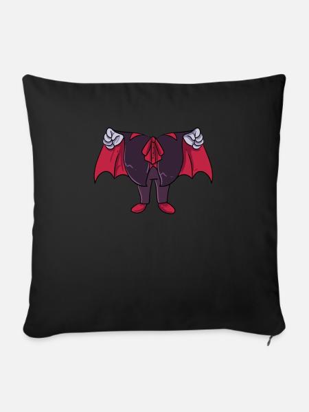 Vampir-Kostüm - Sofakissenbezug 45 x 45 cm - Schwarz
