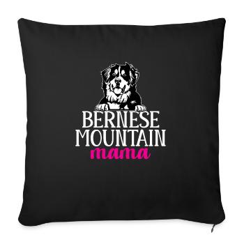 Berner Sennenhund - Sofakissenbezug 45 x 45 cm - Schwarz - Vorne