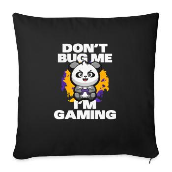 Gaming Gaming Computer Games Gift - Sofa pillowcase 17,3'' x 17,3'' (45 x 45 cm) - black - Front