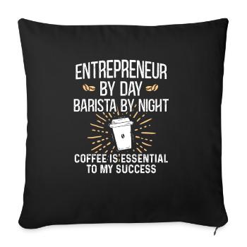 Entrepreneurs Entreprise Entrepreneuriat - Housse de coussin décorative 45 x 45 cm - noir - Devant