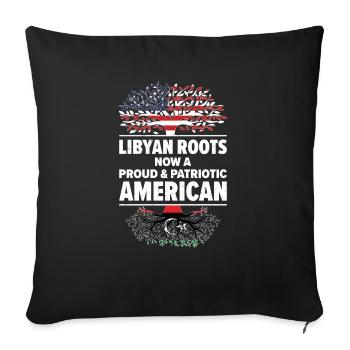 Born Libyan Libya American USA Citizenship - Sofa pillowcase 17,3'' x 17,3'' (45 x 45 cm) - black - Front
