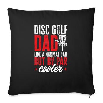 Discgolf Disc Golf Frisbee - Sofa pillowcase 17,3'' x 17,3'' (45 x 45 cm) - black - Front
