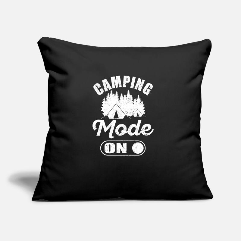 Camping Mode On Camper Hiking Mountains Climbing Sofa pillowcase 17,3'' x 17,3'' (45 x 45 cm)