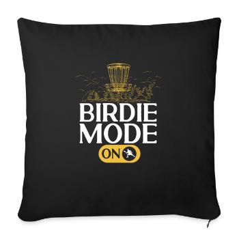 Discgolf Disc Golf Frisbee - Sofa pillowcase 17,3'' x 17,3'' (45 x 45 cm) - black - Front