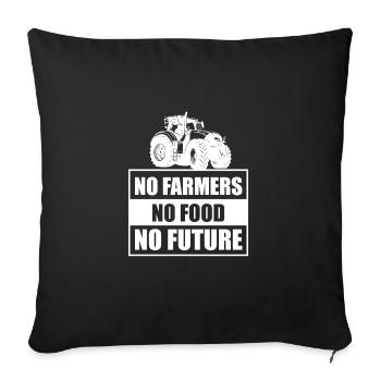 Landwirt Bauer Agriculteur - Housse de coussin décorative 45 x 45 cm - noir - Devant