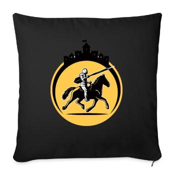 le Dart Rider - Housse de coussin décorative 45 x 45 cm - noir - Devant