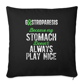 Gastroparesis Awareness Warrior Survivor - Sofakissenbezug 45 x 45 cm - Schwarz - Vorne