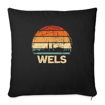 Catfish - Sofa pillowcase 17,3'' x 17,3'' (45 x 45 cm) - black - Front
