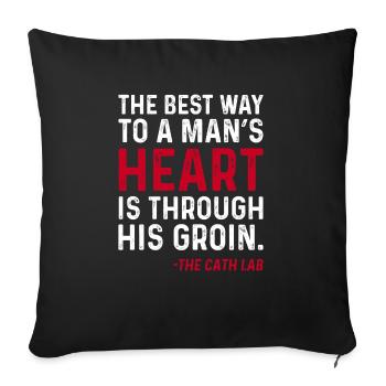 Cardiology Nurse Cardiologist - Sofa pillowcase 17,3'' x 17,3'' (45 x 45 cm) - black - Front