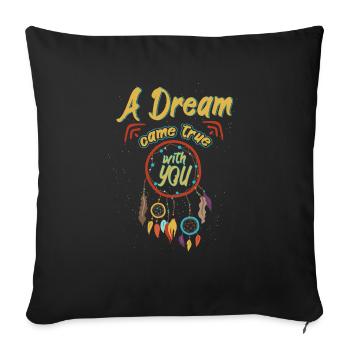 A Dream Came True With You Dream Catcher - Sofakissenbezug 45 x 45 cm - Schwarz - Vorne
