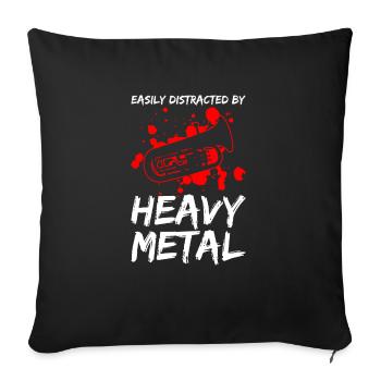 Euphoniumspieler Design Für Euphoniumbariton - Sofa pillowcase 17,3'' x 17,3'' (45 x 45 cm) - black - Front