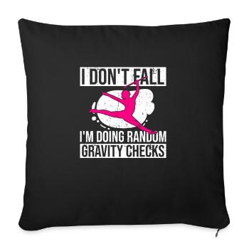 Twirling Recitals Design Für Baton Twirler Und - Sofa pillowcase 17,3'' x 17,3'' (45 x 45 cm) - black - Front