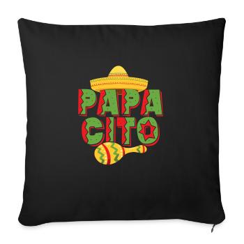 Papacito Cinco De Mayo Party - Sofakissenbezug 45 x 45 cm - Schwarz - Vorne