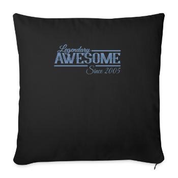 Légendaire Génial Millésime 2005 - Housse de coussin décorative 45 x 45 cm - noir - Devant