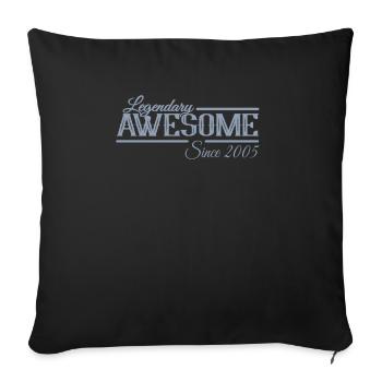 Légendaire Génial Millésime 2005 - Housse de coussin décorative 45 x 45 cm - noir - Devant