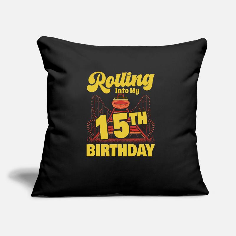 Roller Coaster Amusement Park Rolling Into My 15th Sofa pillowcase 17,3'' x 17,3'' (45 x 45 cm)