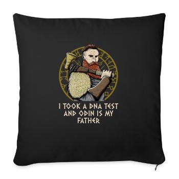Odin Is My Father Mythology Humor Norse Sayings - Sofa pillowcase 17,3'' x 17,3'' (45 x 45 cm) - black - Front