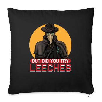 Peste Docteur Moyen Âge Docteur Docteur Docteur Docteur - Housse de coussin décorative 45 x 45 cm - noir - Devant
