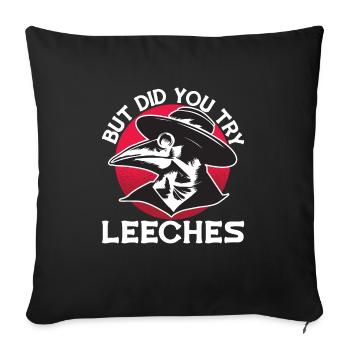 Peste Docteur Moyen Âge Docteur Docteur Docteur Docteur - Housse de coussin décorative 45 x 45 cm - noir - Devant