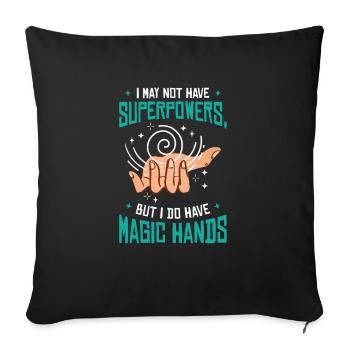 Massage Therapist Therapy Licensed Masseur - Sofa pillowcase 17,3'' x 17,3'' (45 x 45 cm) - black - Front