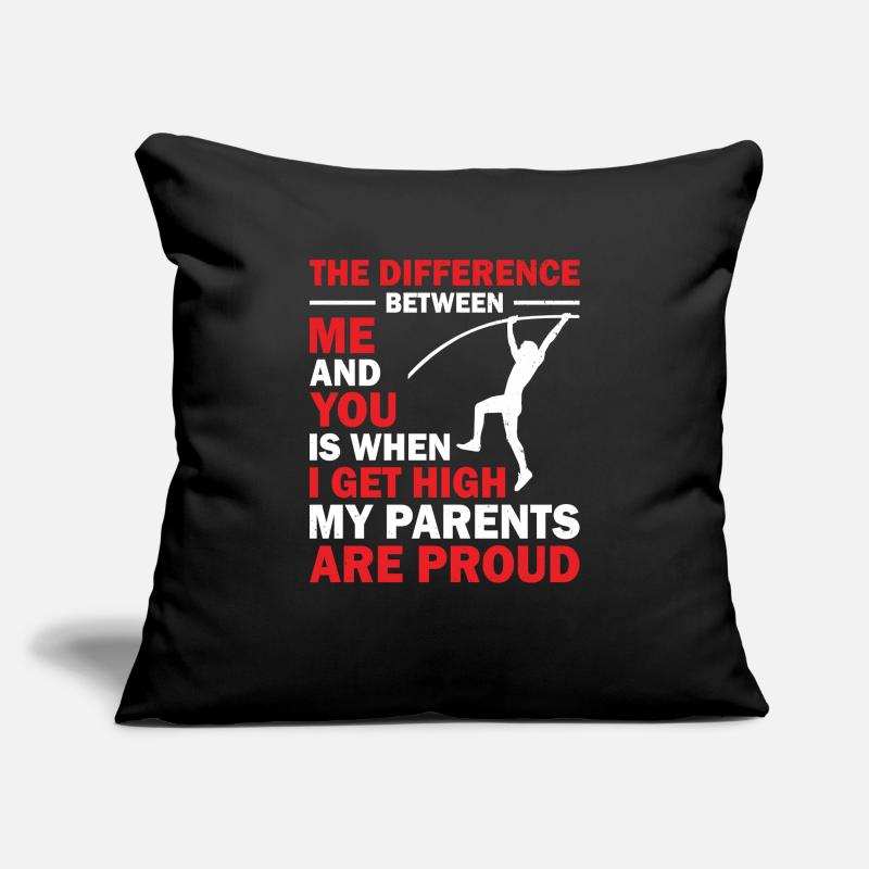 Pole vault Pole jumper Athletics Sofa pillowcase 17,3'' x 17,3'' (45 x 45 cm)