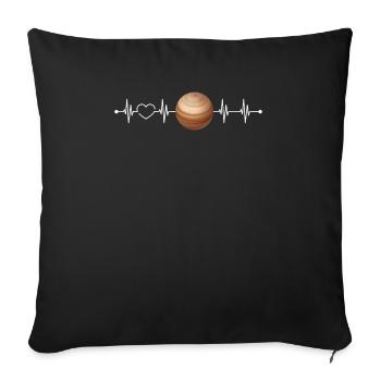 Jupiter - Sofakissenbezug 45 x 45 cm - Schwarz - Vorne