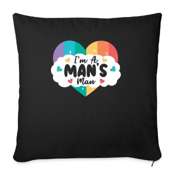 Gay Rights Rainbow Pride Month LGBTQ Gay Pride - Sofa pillowcase 17,3'' x 17,3'' (45 x 45 cm) - black - Front