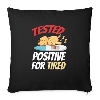 Cadeau Sleeping Sweet - Housse de coussin décorative 45 x 45 cm - noir - Devant