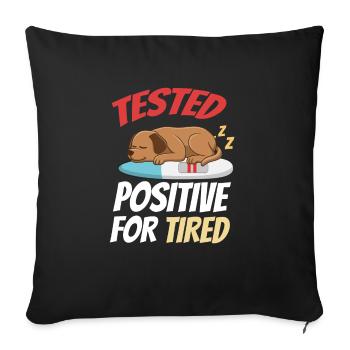Cadeau Sleeping Sweet - Housse de coussin décorative 45 x 45 cm - noir - Devant