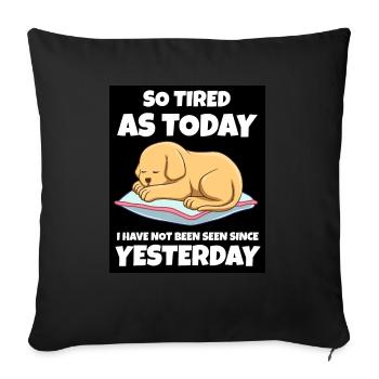 Cadeau Sleeping Sweet - Housse de coussin décorative 45 x 45 cm - noir - Devant