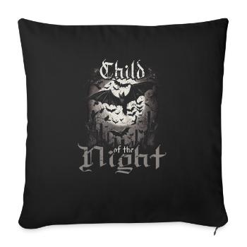 Child Of The Night, Gothic Subculture Emo Vampire - Sofakissenbezug 45 x 45 cm - Schwarz - Vorne