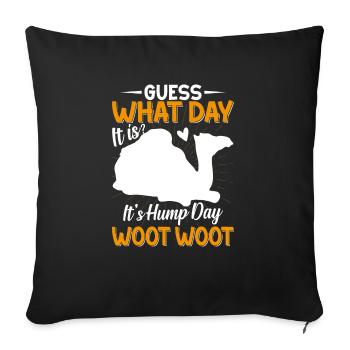 Tenue Camel Alpaga Tromeda - Housse de coussin décorative 45 x 45 cm - noir - Devant