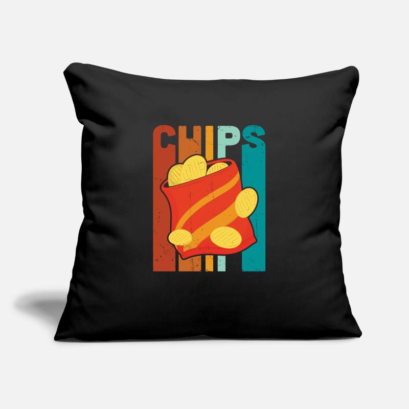 Chips Eating Snacks Candy Gift Sofa pillowcase 17,3'' x 17,3'' (45 x 45 cm)