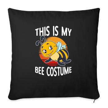 This Is My Bee Costume - Sofa pillowcase 17,3'' x 17,3'' (45 x 45 cm) - black - Front