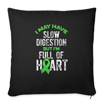 Gastroparesis Awareness Warrior Survivor - Sofakissenbezug 45 x 45 cm - Schwarz - Vorne